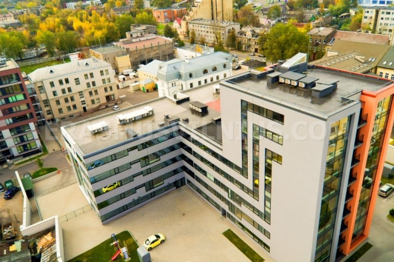 Modernes B+-Energiegebäude Außenansicht, Erasmus Vilnius Wohnung 2 an der Mindaugo gatvė nahe der Altstadt