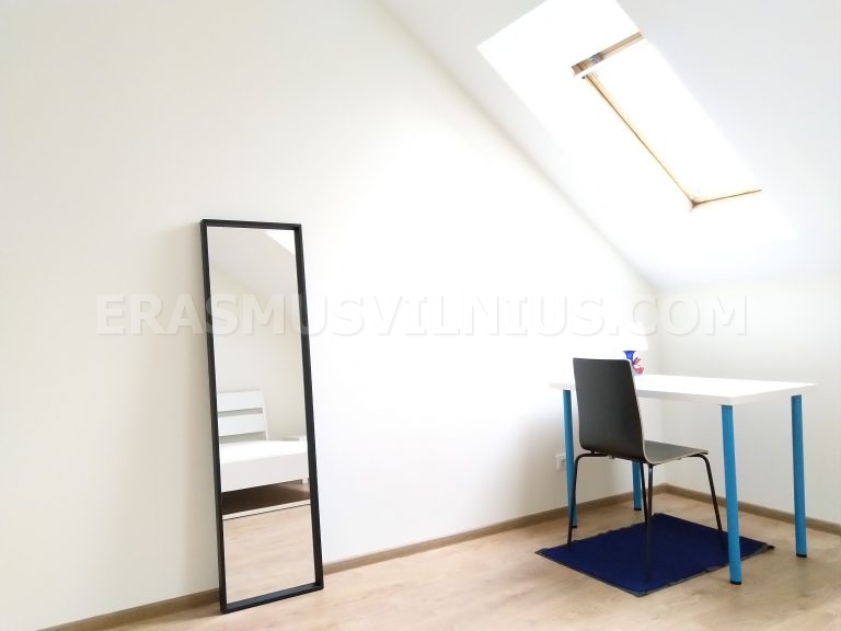 Treppe zur Dachgeschosswohnung in der Subačiaus gatvė, Altstadt von Vilnius